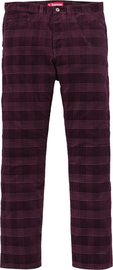 Plaid Cord 5-Pocket Pant view 2